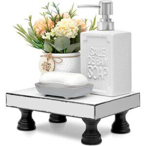 Decorative Wooden Riser for Farmhouse Pedestal Stand for Retro Home Decor